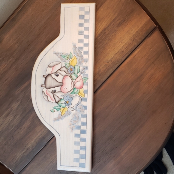 VTG Handpainted Cow Decor - Picture 2 of 4